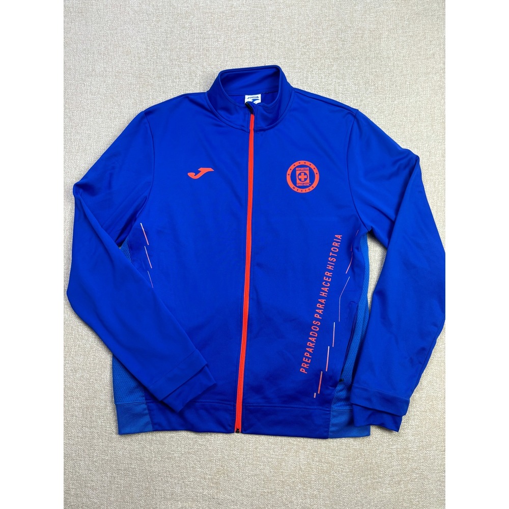 Joma Cruz Azul Soccer Track Jacket Mens XL Blue Full Zip